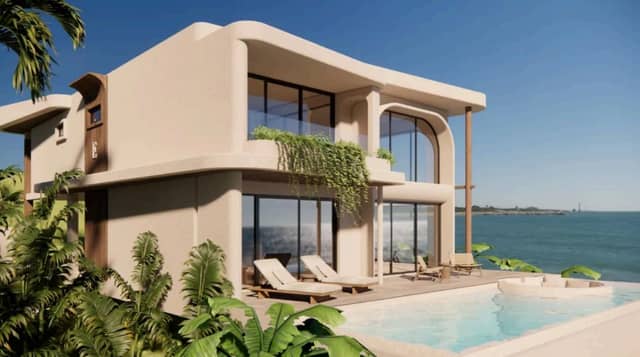 Вилла с бассейном и видом на море, 3 спальни, 290 м² — Чавенг Ной