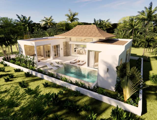 3-Bedroom Pool Villa in Plai Laem, Koh Samui – Prime Beachside Living