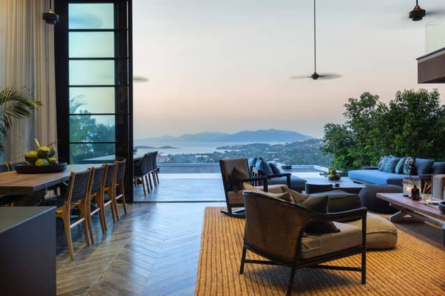Hillside Sea-View 4-Bedroom Villa — Plai Laem