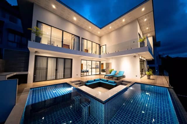Sea-View 5-Bedroom Pool Villa in Chaweng Noi, Koh Samui