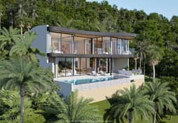 Вилла с бассейном и видом на море, 3 спальни — Банг По — фото 6