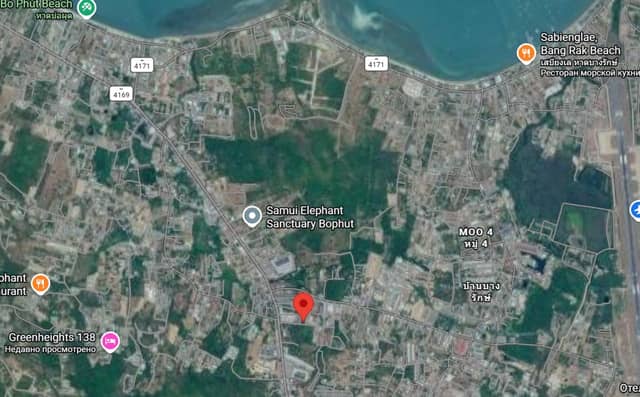 Chanote Land Plot for Sale in Bophut, Koh Samui – 1,592 sqm Near Beach &amp; Amenities