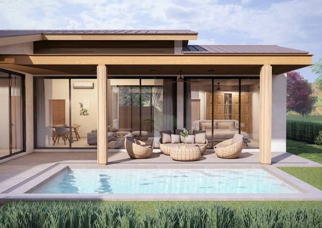 3-Bedroom Pool Villa near Fisherman's Village, Off-Plan