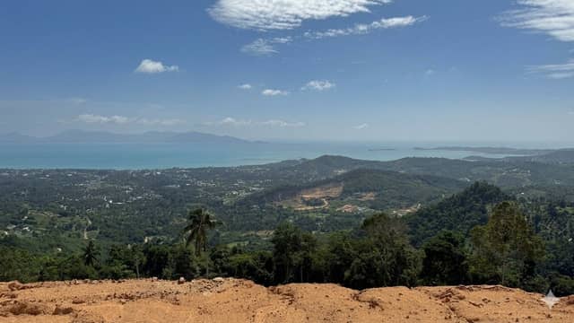 Amazing panoramic seaview land plot 800 sqm in maenam, Koh Samui
