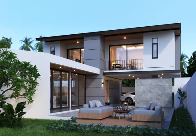 Boutique 3BD Pool Villa in Plai Leam – Private 2-Story Design