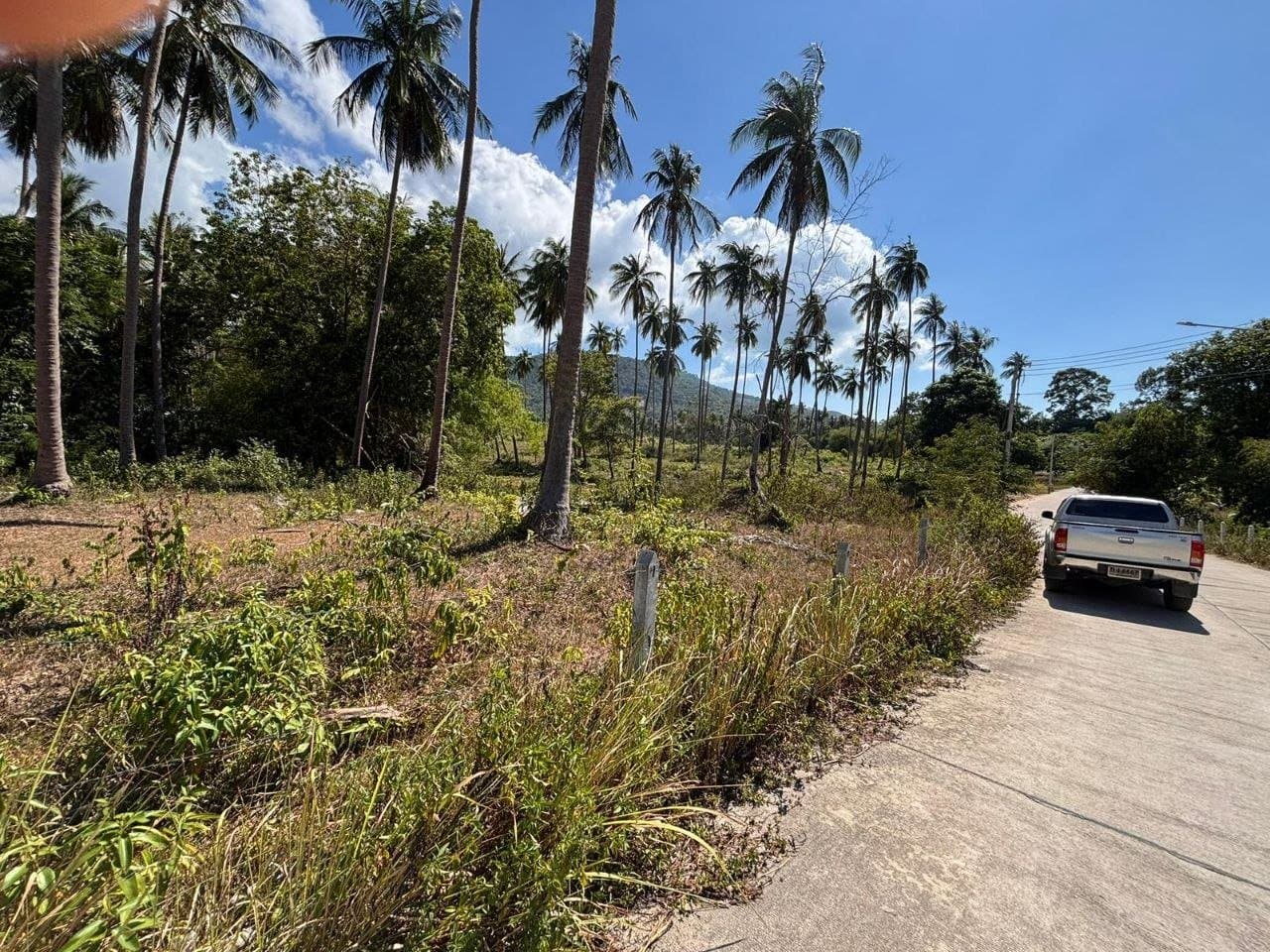 Land for Long-Term Lease in Mae Nam — Public road along the boundary