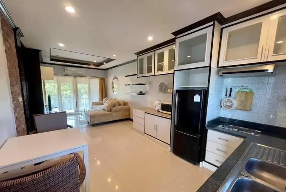 Excellent Investment – 1-Bedroom Condominium Near Chaweng Beach — Kitchen and living in one flow