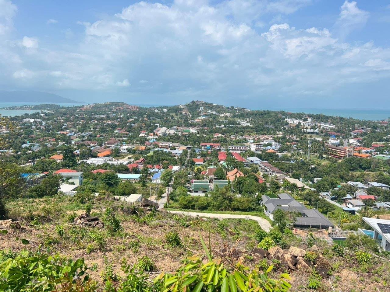 Prime Villa Development Land – 5-2-37 Rai in Plai Laem — An open sea line off the cape