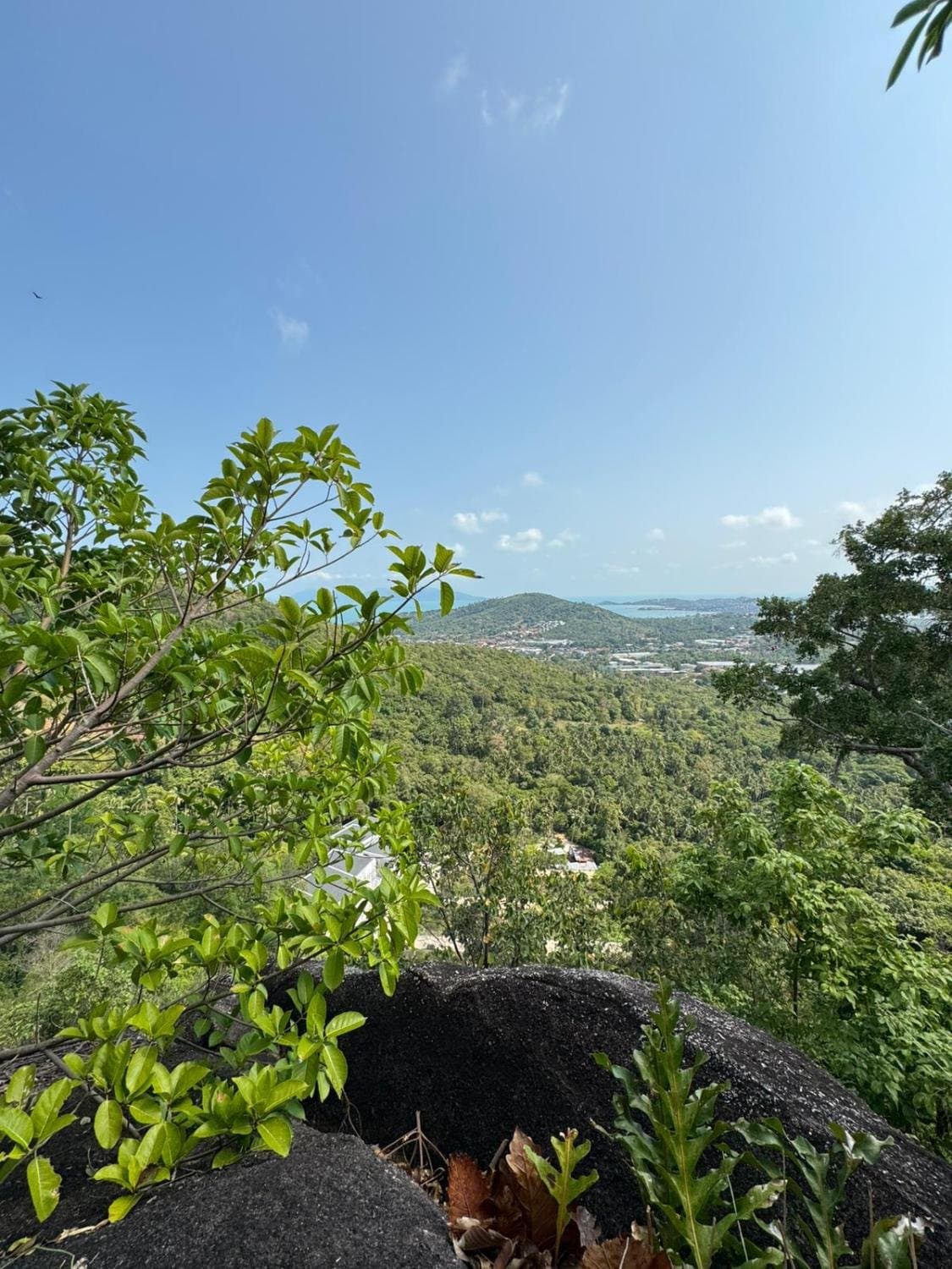 Prime Sea View Land for Long-Term Lease in Bo Phut Hill, Koh Samui (10+ Rai) — Sea view over Bophut and the islands