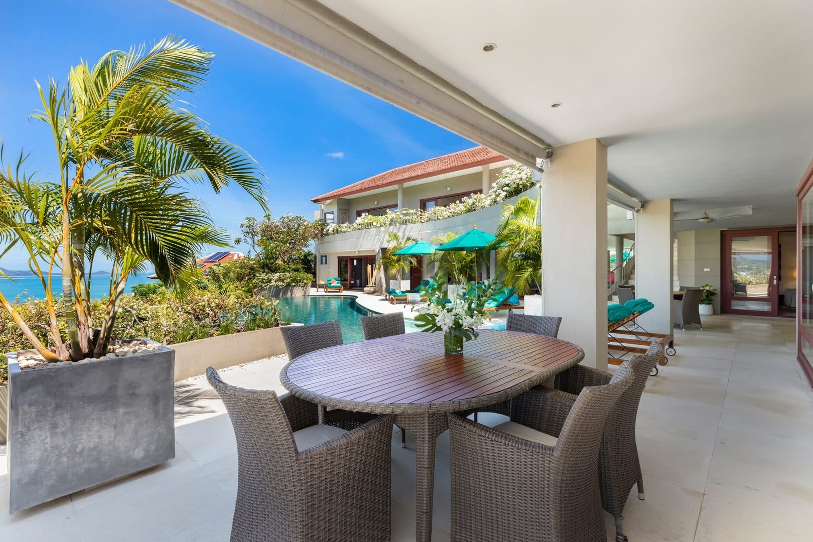 5-Bedroom Villa — Plai Laem — Wide enough to follow the whole day
