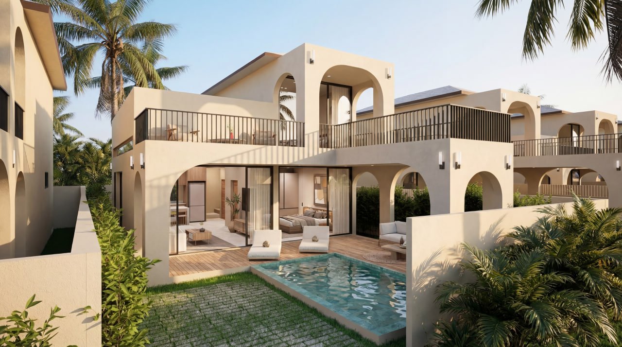 Beachfront 2-Bedroom Duplex | Fully Furnished | 30-Year Registered Lease | Maenam — Район, где машина не обязательна