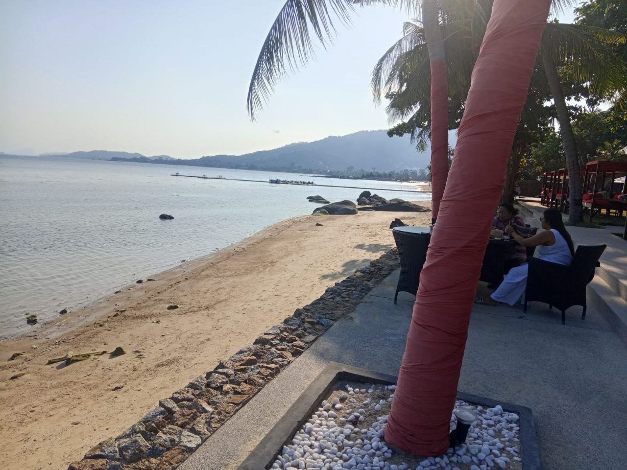 Beachfront Land 2 Rai (3,200 sqm) in Maenam — A residence or a small resort