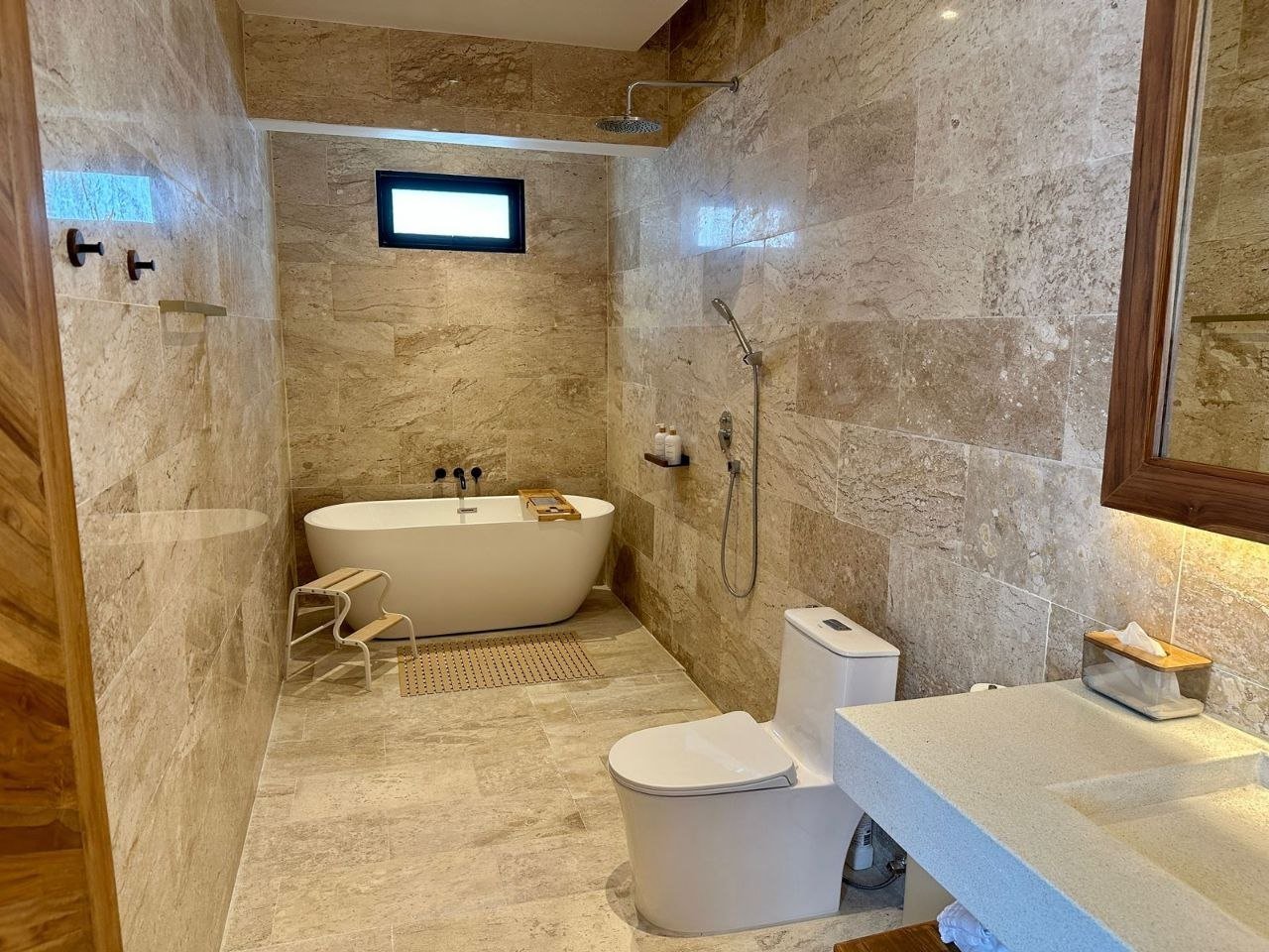 Modern 1-bedroom pool villa in a premium villa complex — A bathroom above its class