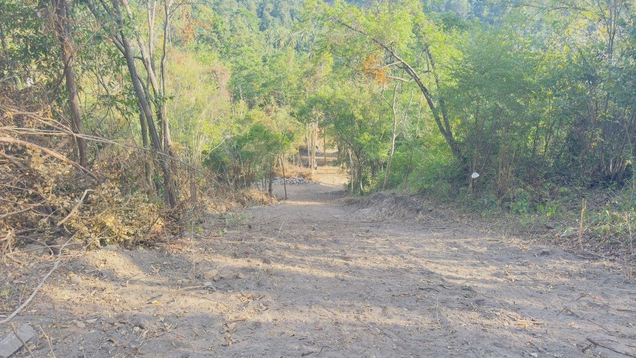 12 Rai (19,200 sqm) Mixed-Terrain Land with Sea Views in Nathon — Recorded road, freehold deed
